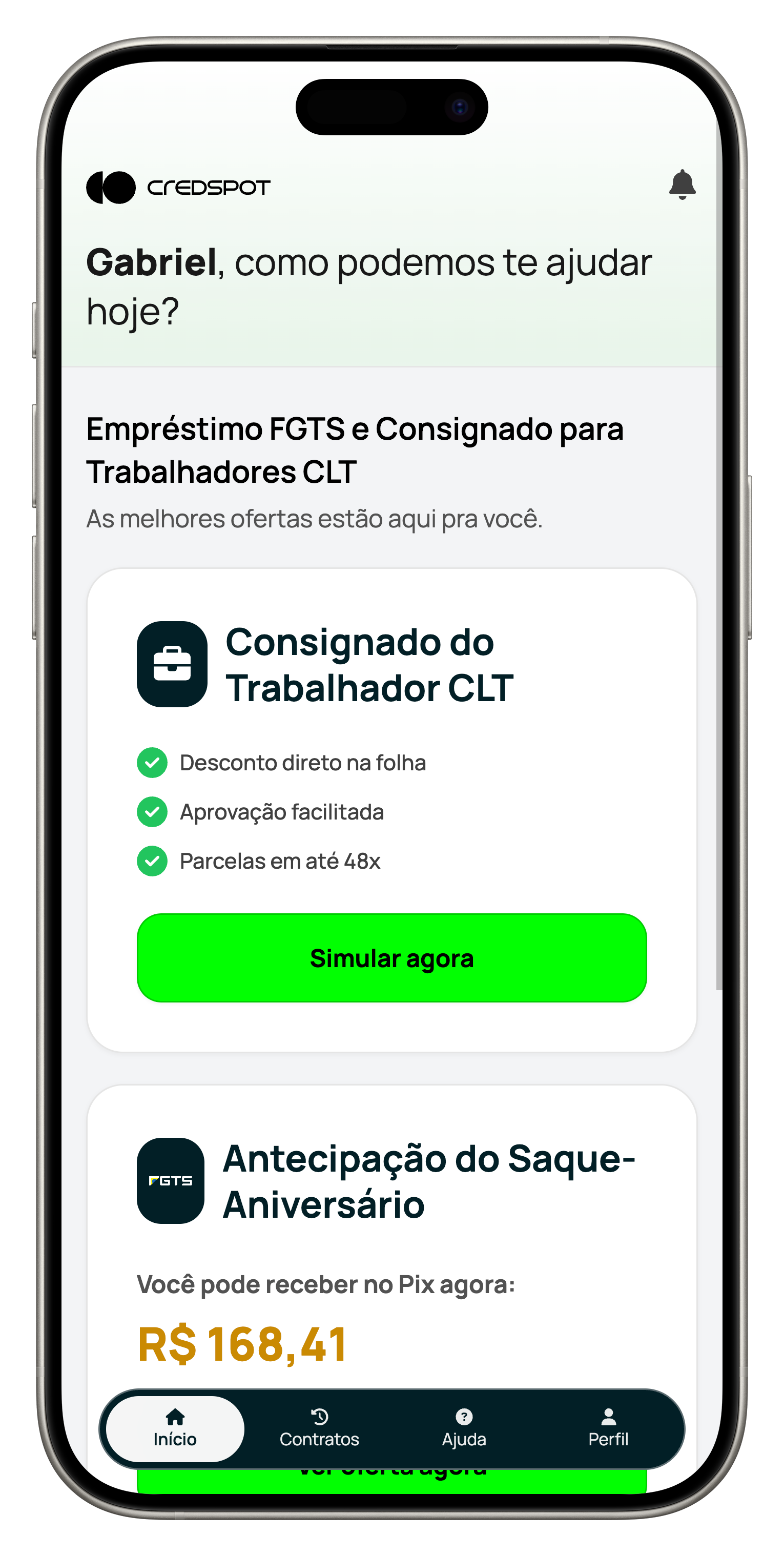 App CredSpot - Empréstimo Consignado CLT 100% Digital - Aprovação em 5 Minutos